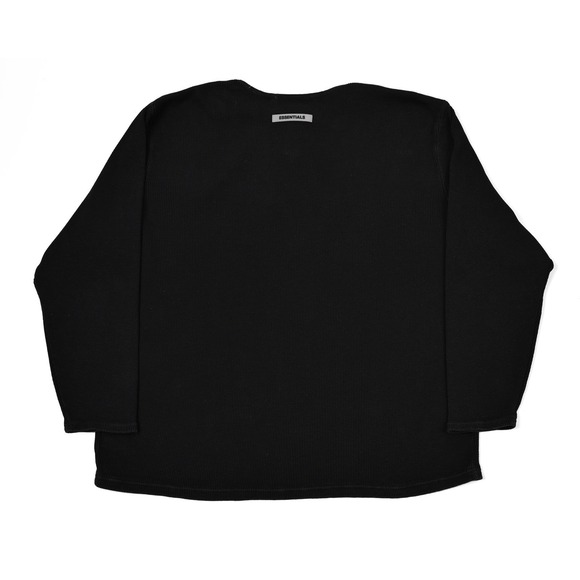 Fear of God Essentials Thermal Henley Men's M Waffle Knit Basic Shirt Pullover - Picture 7 of 9